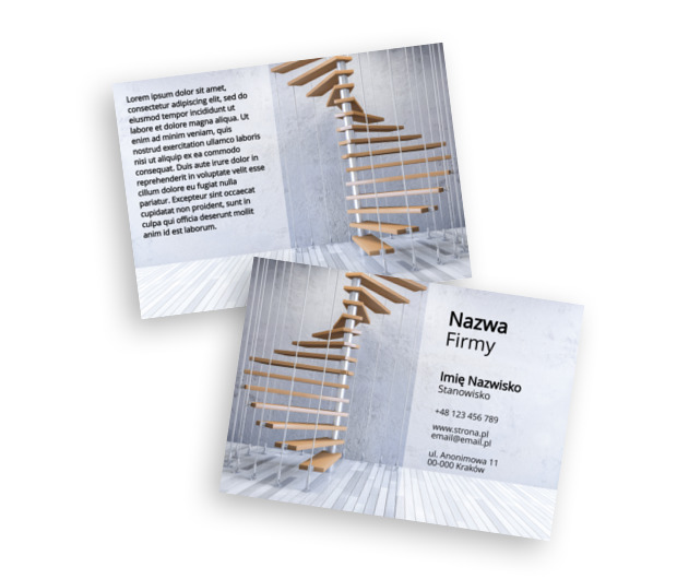 Stopień po stopniu do bram kariery, Budownictwo, Schody - Ulotki Netprint szablony online