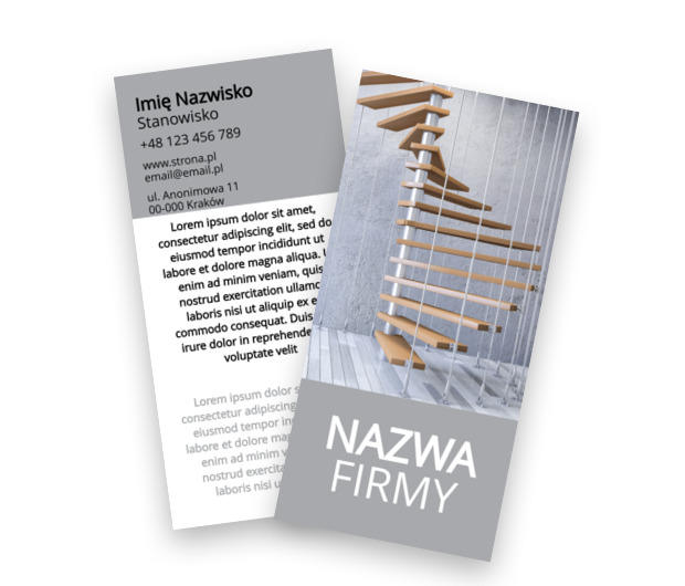 Klasyka w zwieńczaniu wykończenia, Budownictwo, Schody - Ulotki Netprint szablony online