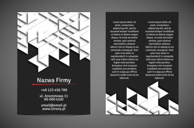 Geometryczna czerń i biel, Motywy, Uniwersalne - Ulotki Netprint