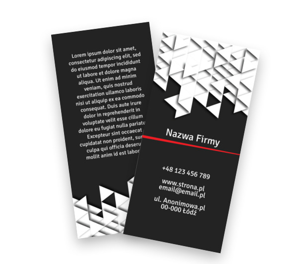 Dopasowanie formacji trójkątów, Motywy, Uniwersalne - Ulotki Netprint szablony online