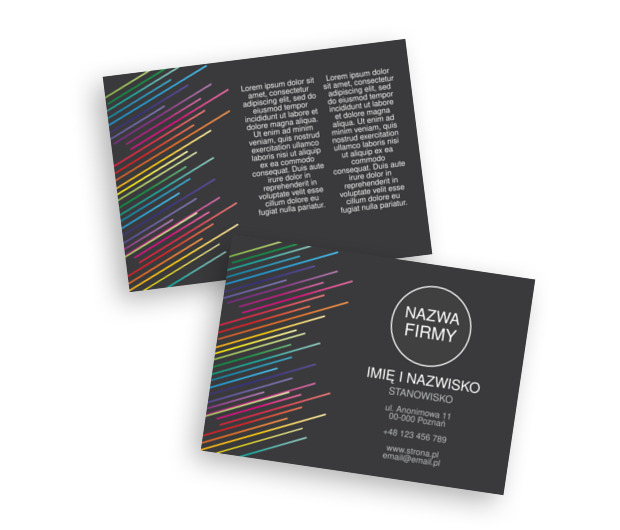 Równolegle w czerni i kolorze, Telekomunikacja i Internet, Grafik komputerowy - Ulotki Netprint szablony online