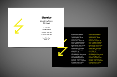 Jak przeszywający cios, Budownictwo, Elektryk - Ulotki Netprint