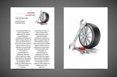 Samochodowe marzenia senne, Motoryzacja, Mechanik - Ulotki Netprint