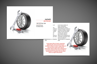 Z narzędziem i fachem w ręku, Motoryzacja, Mechanik - Ulotki Netprint