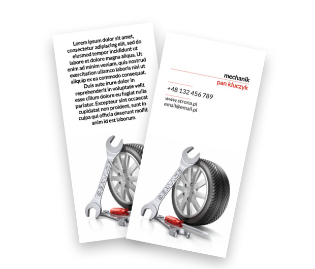 Motoryzacyjne samodoskonalenie, Motoryzacja, Mechanik - Ulotki Netprint szablony online