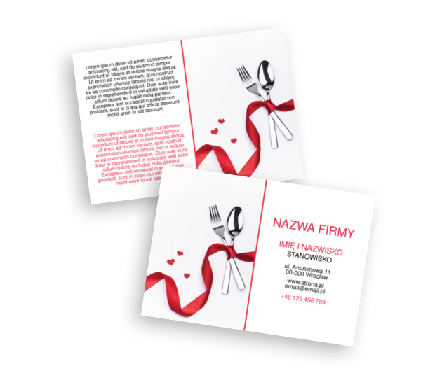 Jedzenie moją pasją, Gastronomia, Catering - Ulotki Netprint szablony online