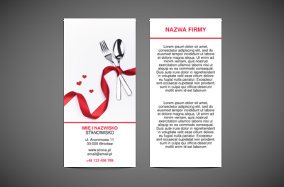 Od delektowania się jeden krok, Gastronomia, Catering - Ulotki Netprint