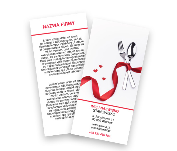 Od delektowania się jeden krok, Gastronomia, Catering - Ulotki Netprint szablony online