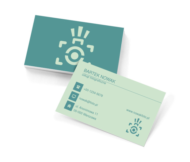 Dopełniona kompozycja, Fotografia, Usługi fotograficzne - Wizytówki Netprint szablony online