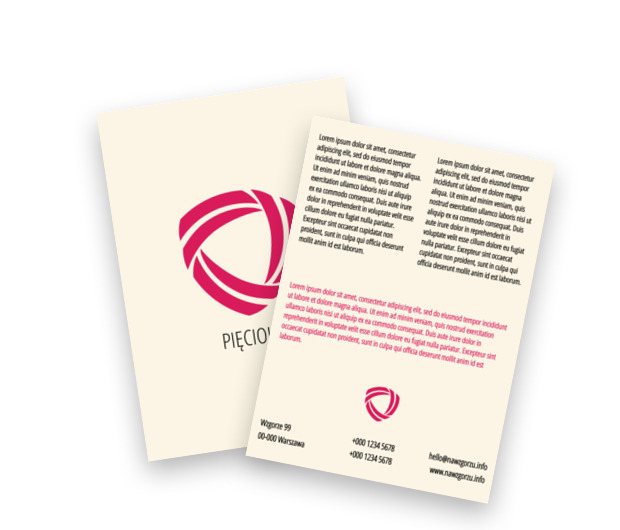 W kolorystycznym marmurku, Motywy, Uniwersalne - Ulotki Netprint szablony online