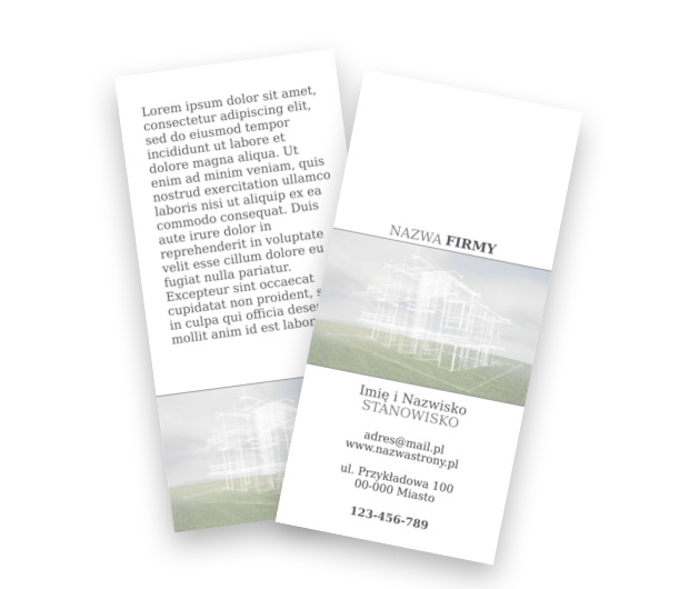 Wyimaginowane prawdy, Budownictwo, Deweloper - Ulotki Netprint szablony online