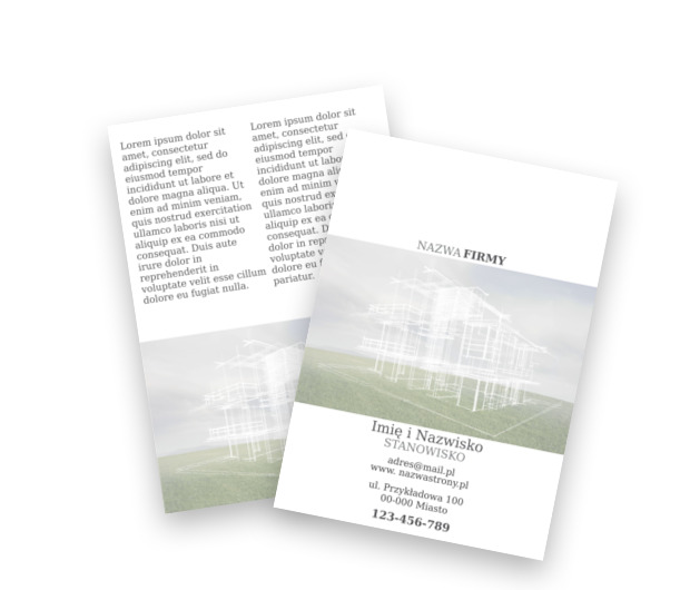 Czar nieodkrytych miejsc, Budownictwo, Deweloper - Ulotki Netprint szablony online