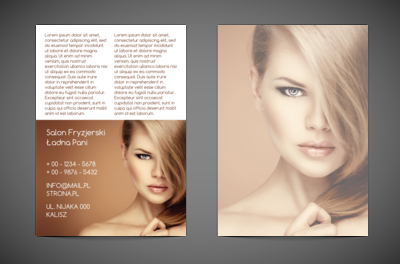 Urok tajemniczych spojrzeń, Zdrowie i Uroda, Salon Fryzjerski - Ulotki Netprint