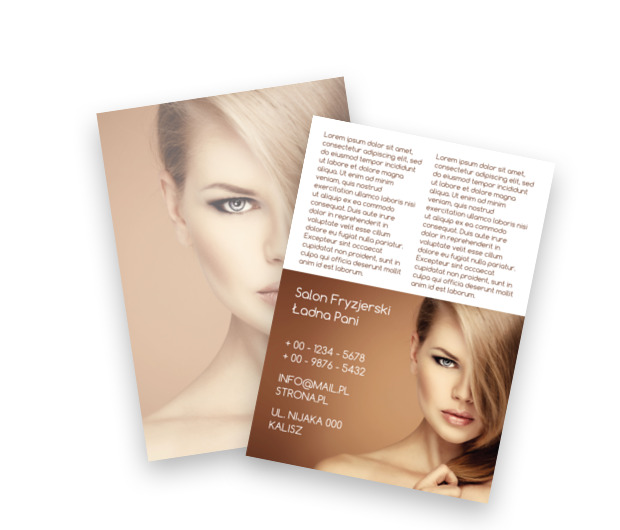 Urok tajemniczych spojrzeń, Zdrowie i Uroda, Salon Fryzjerski - Ulotki Netprint szablony online