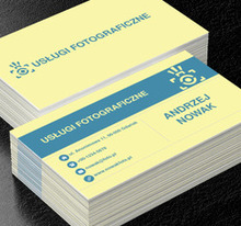 Nazwa na pierwszym planie, Fotografia, Usługi fotograficzne - Wizytówki Netprint