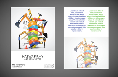 Czas na działanie – chwila dla Ciebie, Budownictwo, Wynajem sprzętu - Ulotki Netprint