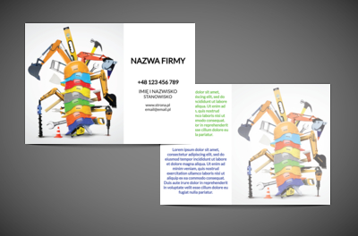 Grunt to fach w rękach!, Budownictwo, Wynajem sprzętu - Ulotki Netprint