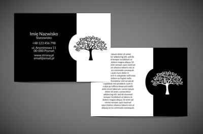 Posadzone w czerni i bieli, Środowisko i Przyroda, Architektura krajobrazu - Ulotki Netprint