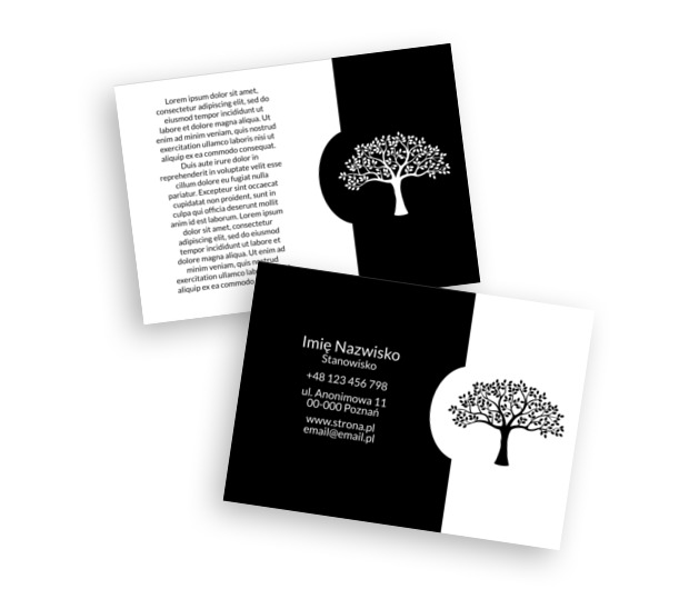 Posadzone w czerni i bieli, Środowisko i Przyroda, Architektura krajobrazu - Ulotki Netprint szablony online