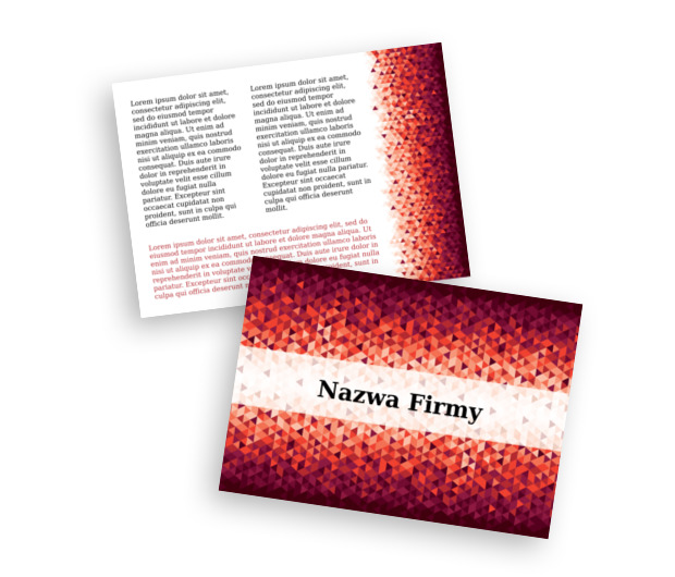 Kolorystycznie, z nastawieniem, Motywy, Tła i tekstury - Ulotki Netprint szablony online