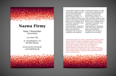 Właściwie to tylko w czerwieni, Motywy, Tła i tekstury - Ulotki Netprint