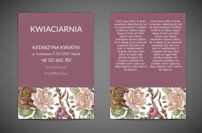 We florystycznej nucie, Motywy, Roślinne - Ulotki Netprint
