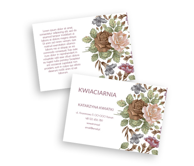 Patrząc na uroki Matki Natury, Motywy, Roślinne - Ulotki Netprint szablony online