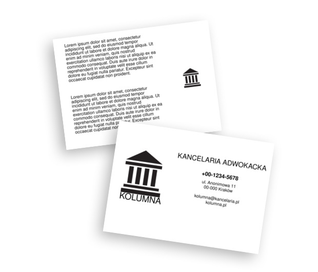 Wszystko, co nowe, wszystko, co stare, Prawo, Kancelaria adwokoacka - Ulotki Netprint szablony online