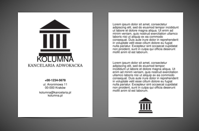 Podstawa udanego rozwiązania, Prawo, Kancelaria adwokoacka - Ulotki Netprint