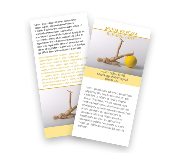 Wszystko, co dla Ciebie najlepsze, Medycyna, Rehabilitacja - Ulotki Netprint szablony online
