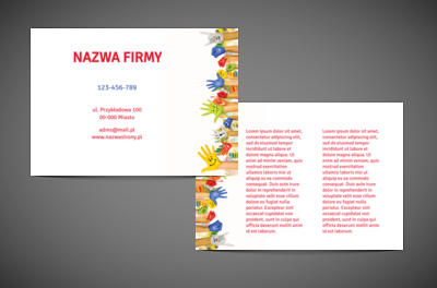 Zasada w kolorze i uśmiechu, Edukacja, Przedszkole - Ulotki Netprint