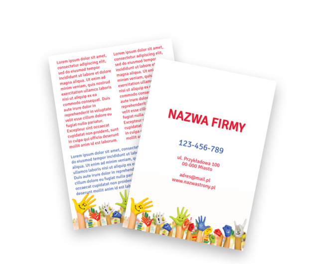 W radości płynącej z kolorów, Edukacja, Przedszkole - Ulotki Netprint szablony online