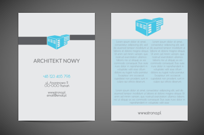 W pionie turkusowego świata budownictwa, Budownictwo, Architektura - Ulotki Netprint