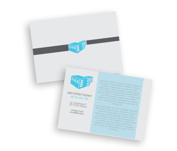 Doskonałość w turkusowych barwach, Budownictwo, Architektura - Ulotki Netprint szablony online