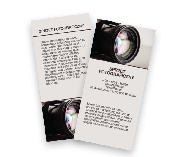 W prostych kształtach siła ukryta, Fotografia, Sprzęt fotograficzny - Ulotki Netprint szablony online