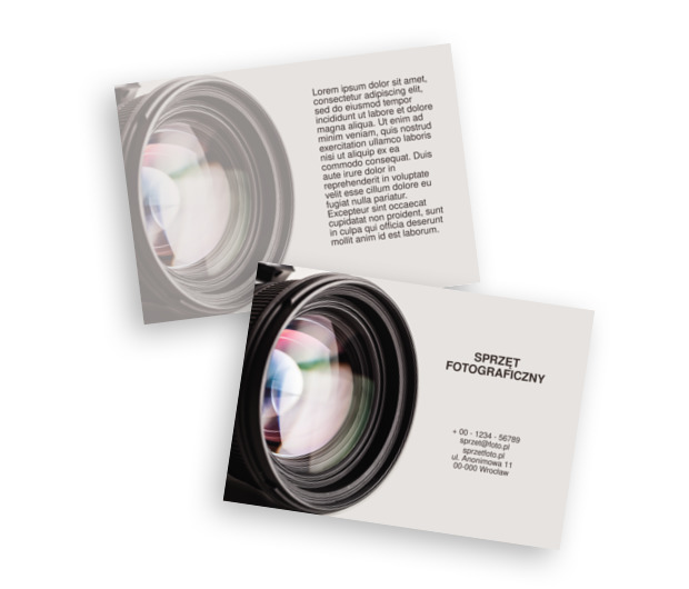 Foto-przestrzeń. Czas na zatrzymanie czasu. , Fotografia, Sprzęt fotograficzny - Ulotki Netprint szablony online