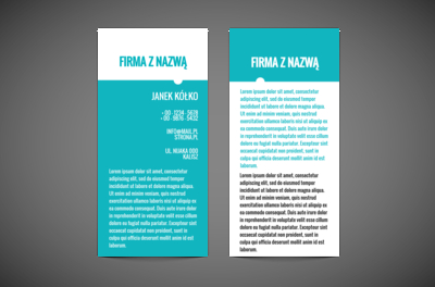 Dopasowanie w podwójnym kolorze, Motywy, Uniwersalne - Ulotki Netprint