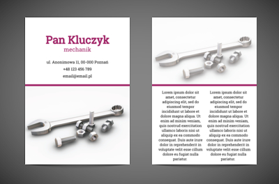 Do naprawy tylko jeden krok, Motoryzacja, Mechanik - Ulotki Netprint