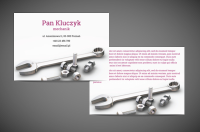 Naprawimy to, proszę Pana, Motoryzacja, Mechanik - Ulotki Netprint