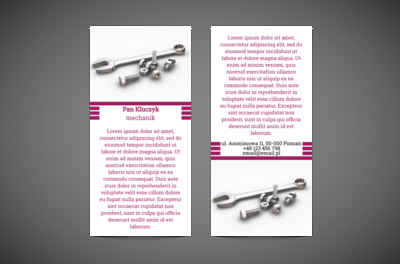 Nakładki, przekładki, śruby …, Motoryzacja, Mechanik - Ulotki Netprint