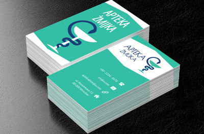 Miłe i przyjemne kolory, Medycyna, Apteka - Wizytówki Netprint