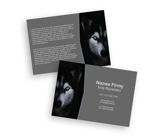 Z wilczym apetytem - Głód ponad miarę, Motywy, Zwierzęta - Ulotki Netprint szablony online