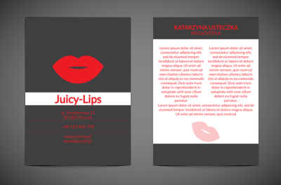 Uwodzicielska czerwień ust, Zdrowie i Uroda, Wizaż - Ulotki Netprint