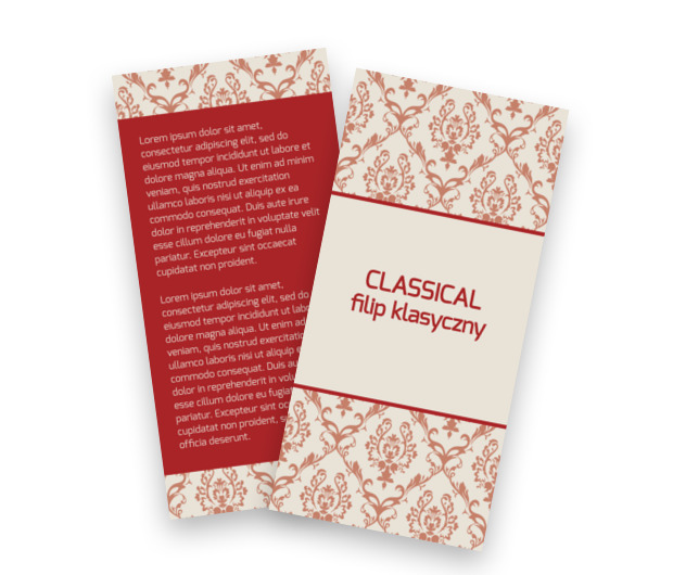 W eleganckim świecie biznesu, Motywy, Klasyczne - Ulotki Netprint szablony online