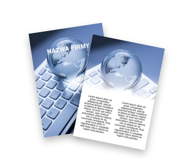 W sieci globalnego biznesu, Turystyka, Agencja Turystyczna - Ulotki Netprint szablony online