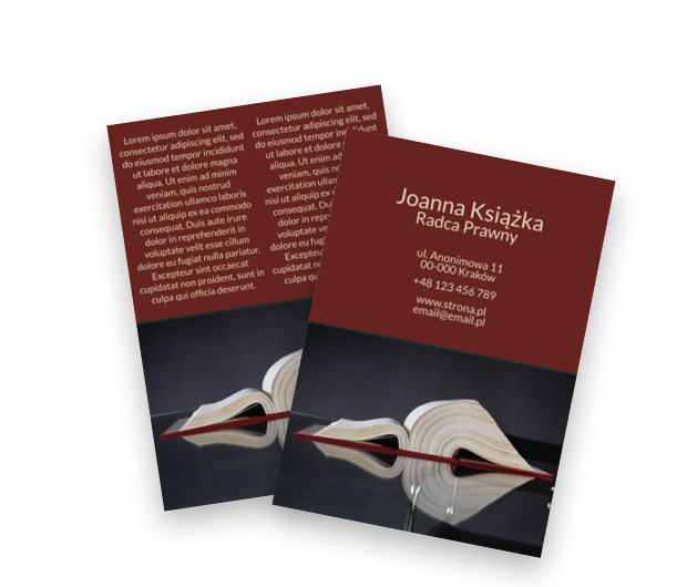Dobra rada kluczem do sukcesu, Prawo, Radca Prawny - Ulotki Netprint szablony online