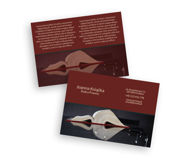 Porady obywatelskim obowiązkiem, Prawo, Radca Prawny - Ulotki Netprint szablony online