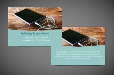 Na deskach teatru życia, Telekomunikacja i Internet, Telefony komórkowe / Smartfony - Ulotki Netprint