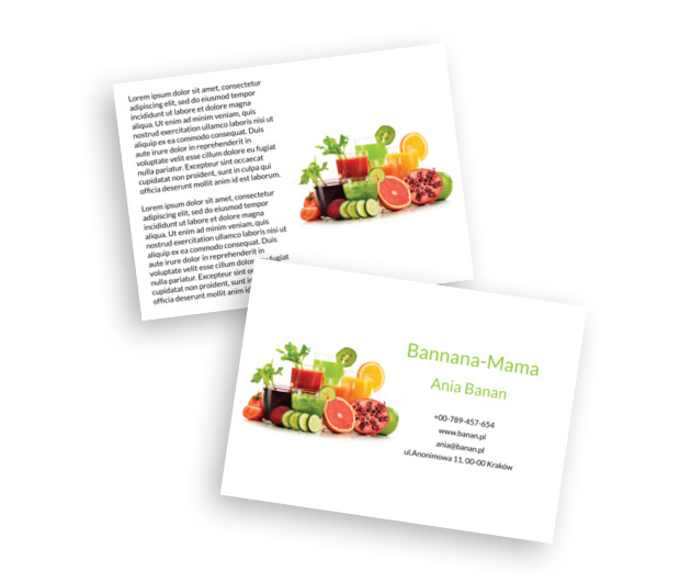 Wyjątkowa witaminka reklamowa, Zdrowie i Uroda, Dietetyk - Ulotki Netprint szablony online