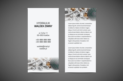 Prawdziwa sztuka naprawy, Usługi domowe, Hydraulik - Ulotki Netprint